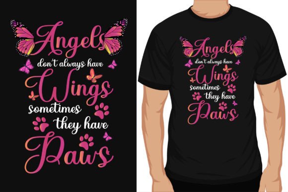 Butterflies Typography Tshirt Design: Graphics & T-Shirt Designs