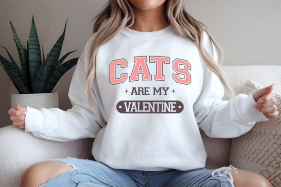 Cats Are My Valentine PNG