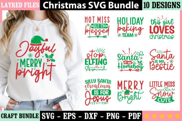 Christmas SVG Bundle 7: Graphics & Freebies for Crafters