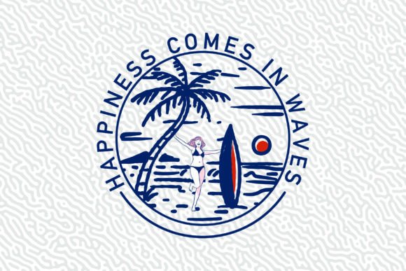 Happiness Comes in Waves Graphics
