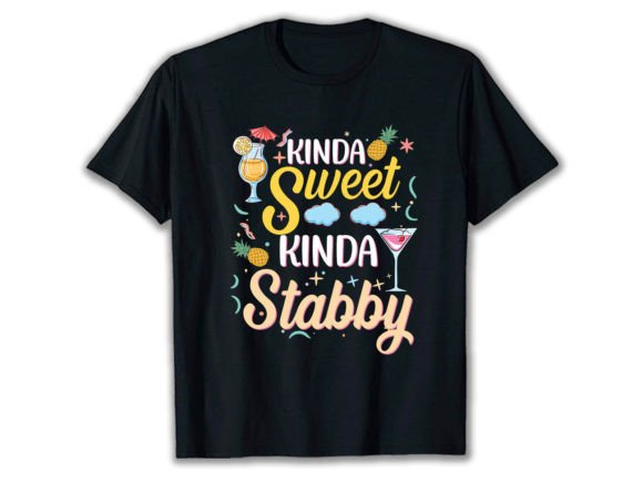 Kinda Sweet Kinda Stabby T-Shirt Design Graphics