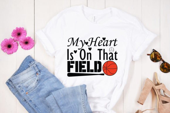 My Heart is on That Field SVG Design Graphics