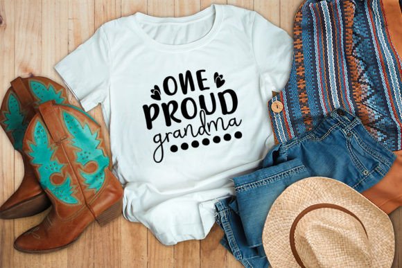 One Proud Grandma SVG Graphics Freebies