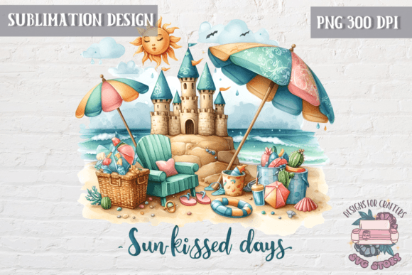 Summer Sublimation Design for Graphics and Illustrations