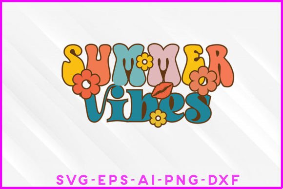 Summer Vibes Groovy Design Graphics