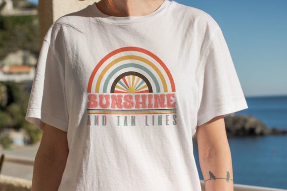 Sunshine and Tan Lines PNG Design